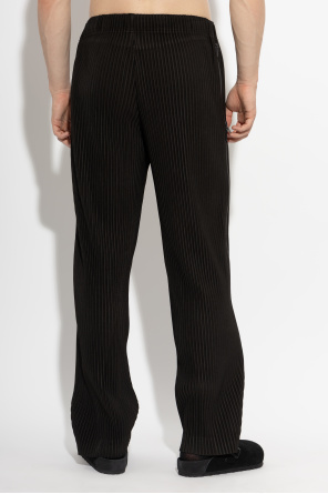 Homme Plissé Issey Miyake Pleated trousers with zip-up legs