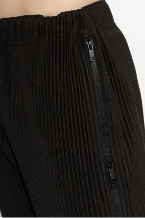 Homme Plissé Issey Miyake Pleated trousers with zip-up legs