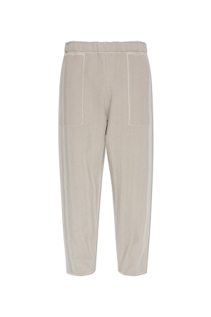 Herringbone pattern trousers