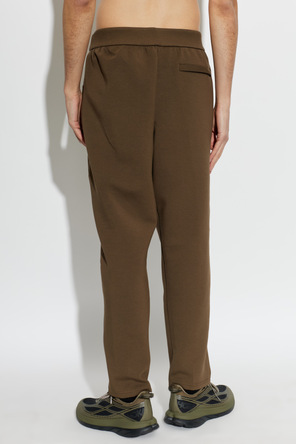 Nike Brown Nike track pants in a dark olive-brown shade
