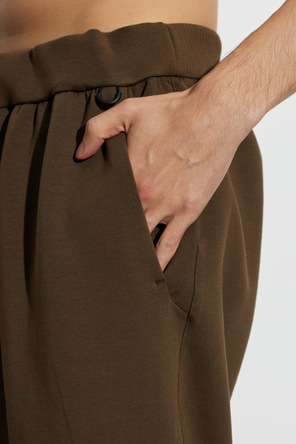 Nike Brown Nike track pants in a dark olive-brown shade
