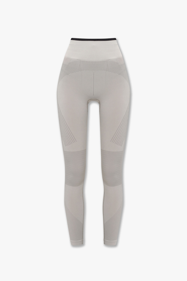 ADIDAS by Stella McCartney adidas x IVY PARK Lyseblå leggings med monogram-print og gennemsigtigt panel