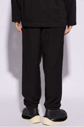 Yohji Yamamoto Spodnie ze zwężanymi nogawkami