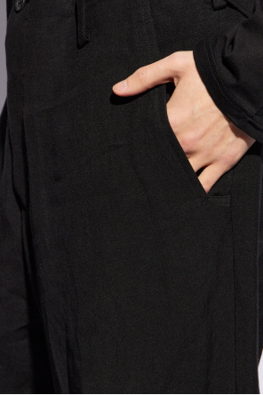 Yohji Yamamoto Spodnie ze zwężanymi nogawkami