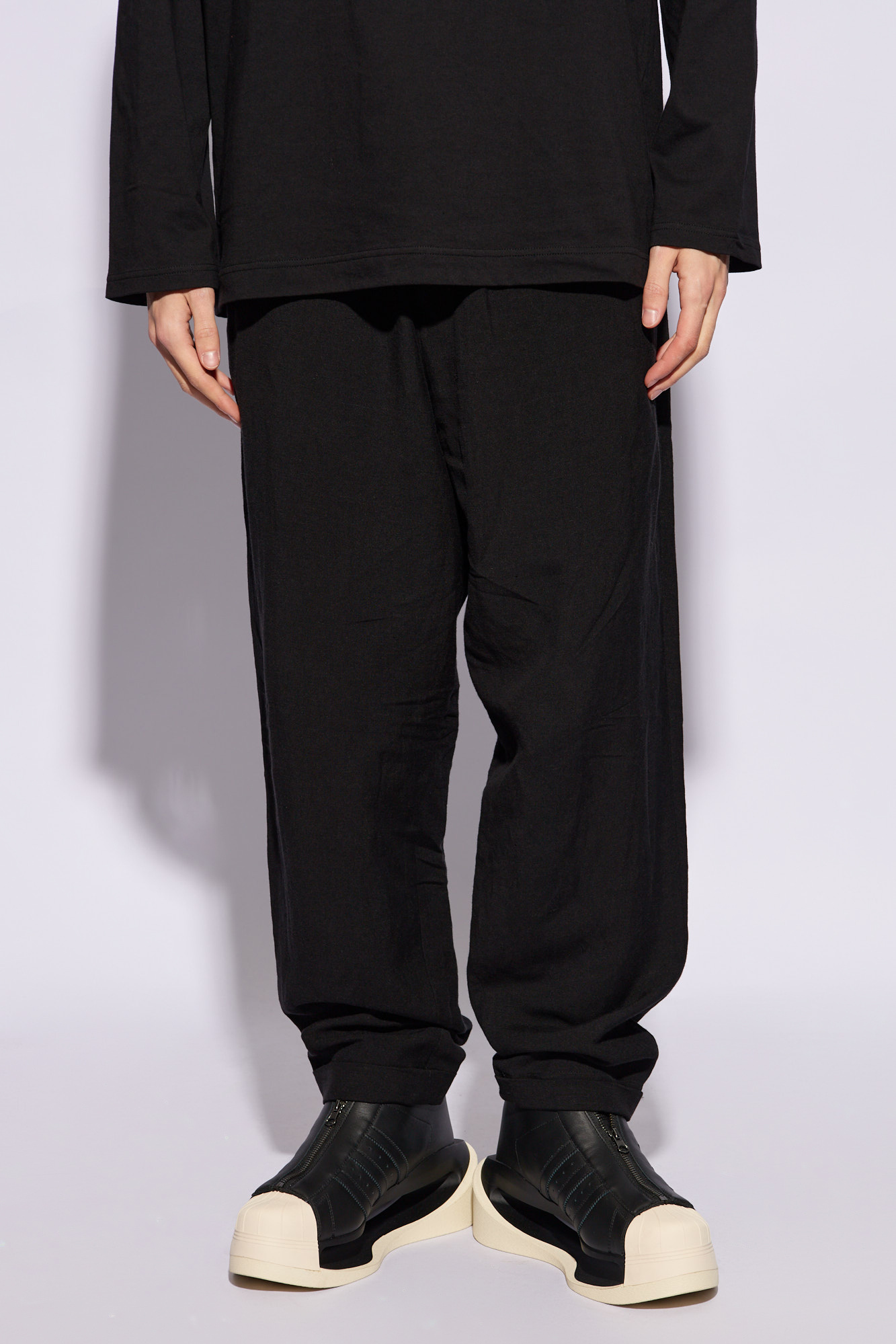 Yohji Yamamoto trousers sabelle with tapered legs