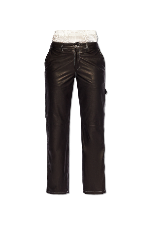 HALFBOY Leather trousers