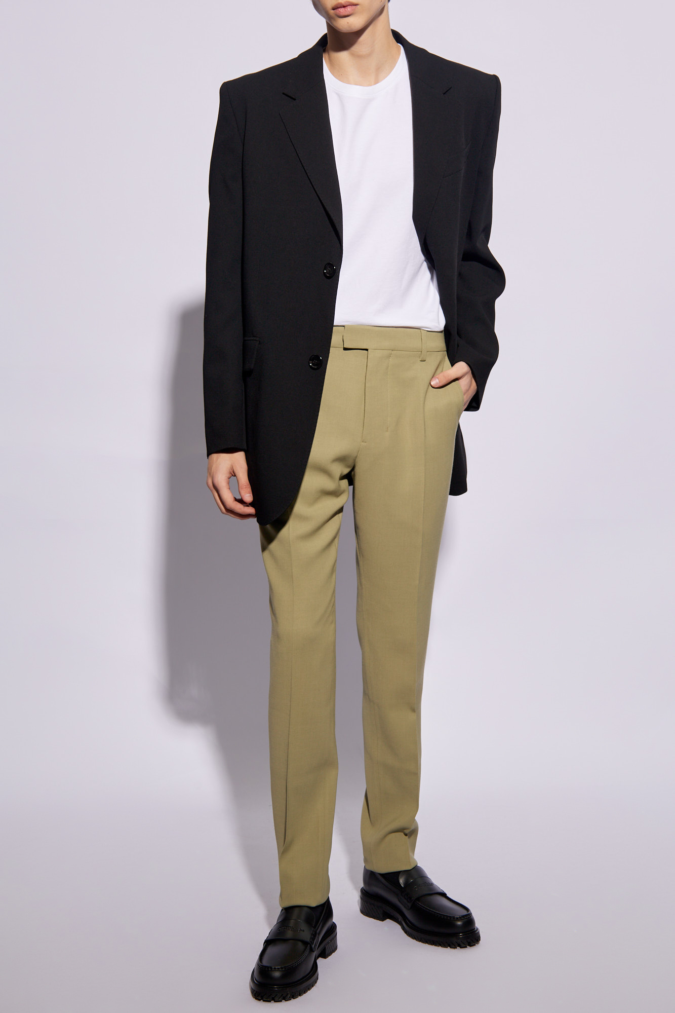 Ami Alexandre Mattiussi Pleat-front trousers