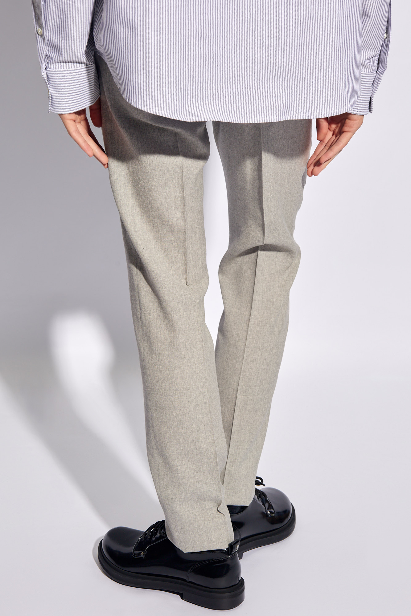 Jeans Aus Baumwolldenim carnation Pleat-front trousers