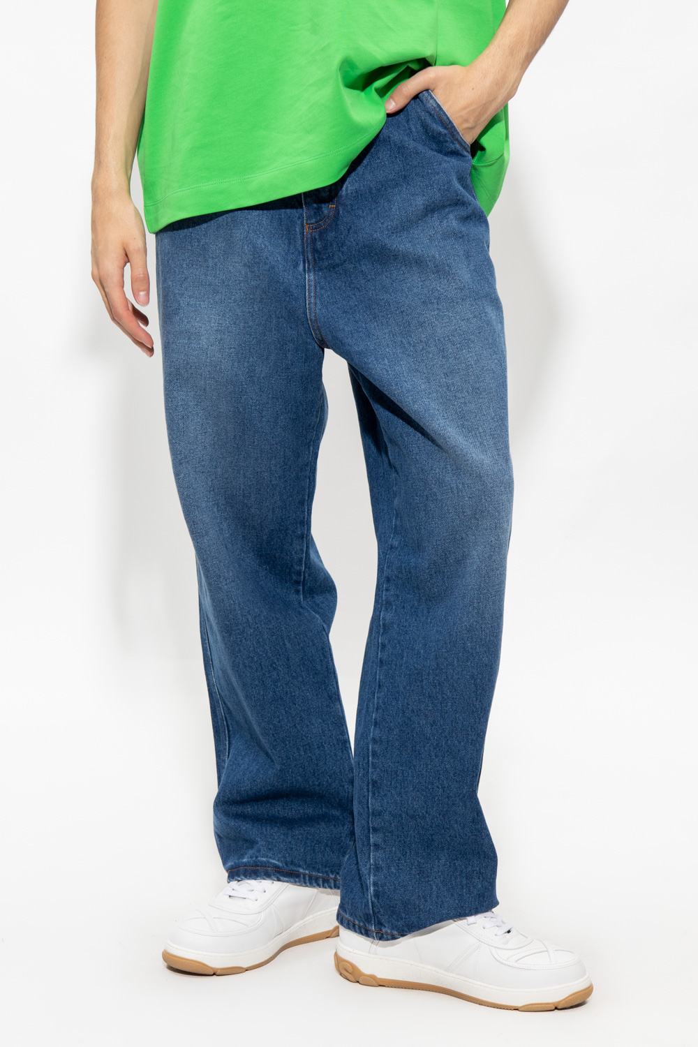 Ami Alexandre Mattiussi Broome mid-rise straight-leg jeans Nero