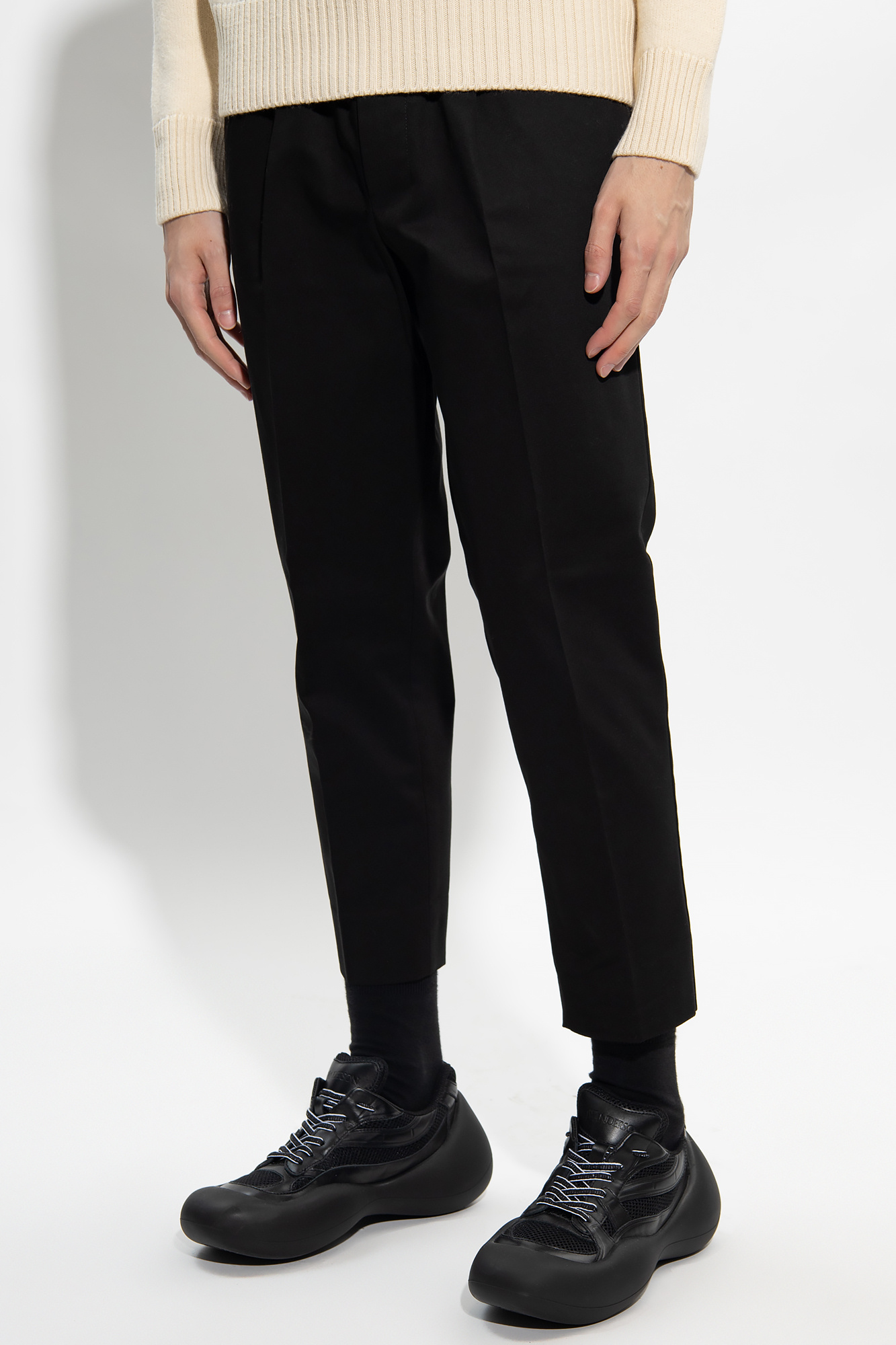 Unravel Leather Skinny Pants Loose-fitting cotton trousers