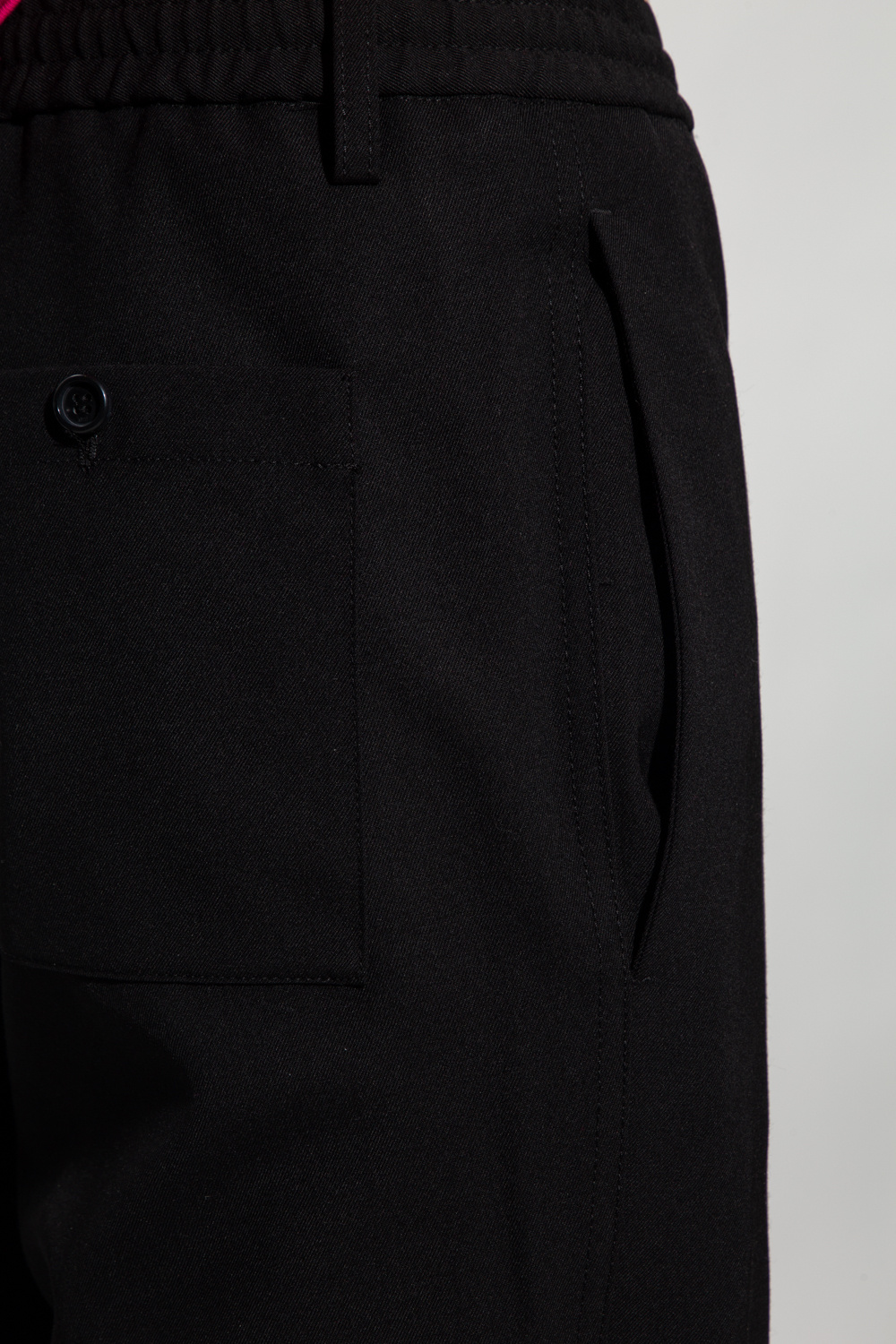 rhude oversize logo print shorts item Pleat-front trousers