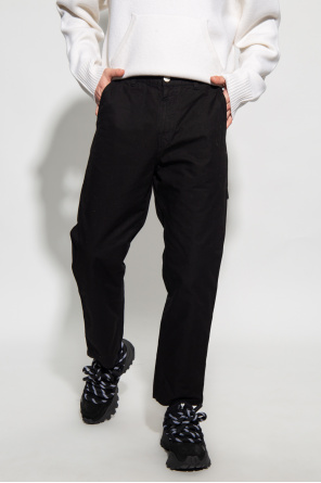 Kika Vargas Black Leana Midi Dress Cotton trousers