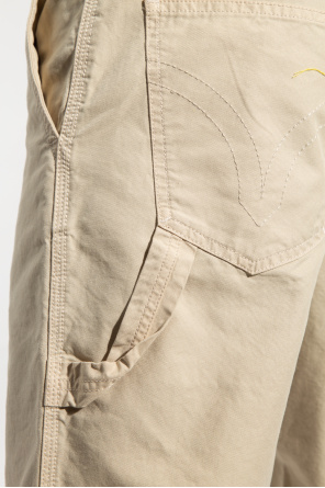 broken logo track shorts Cotton trousers