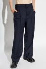 Ami Alexandre Mattiussi NAVY BLUE Creased trousers