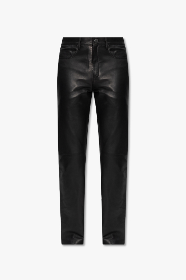 TOM TAILOR Jeans Troy nero Leather trousers