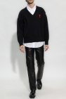 Ami Alexandre Mattiussi BLACK Leather trousers