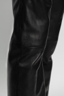 Ami Alexandre Mattiussi BLACK Leather trousers