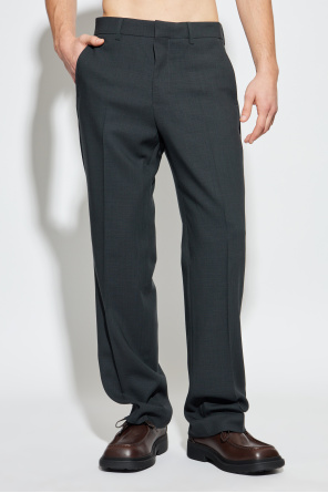Ami Alexandre Mattiussi Pantalones de lana con raya planchada