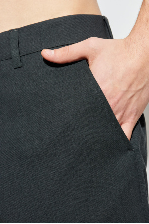 Ami Alexandre Mattiussi Pantalones de lana con raya planchada