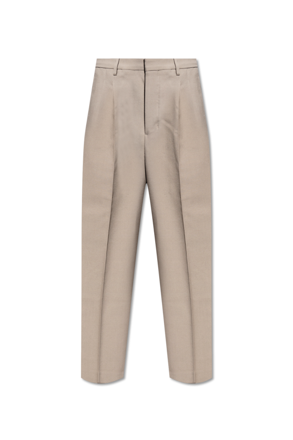 J colour-block polo dress Pleat-front trousers