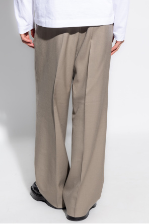J colour-block polo dress Pleat-front trousers