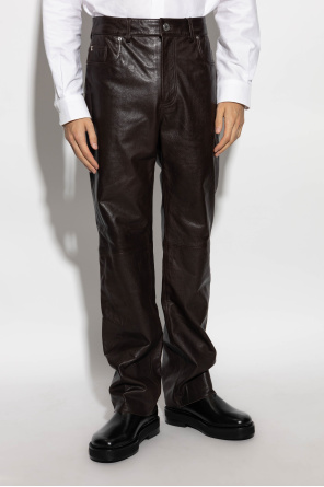 Ami Alexandre Mattiussi Leather trousers