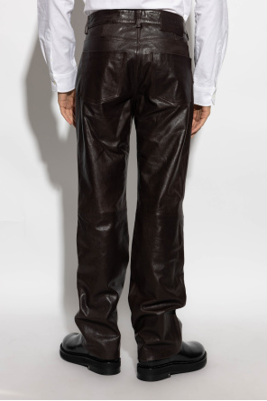 Ami Alexandre Mattiussi Leather trousers