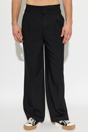 Ami Alexandre Mattiussi Pantalones de lana de corte recto