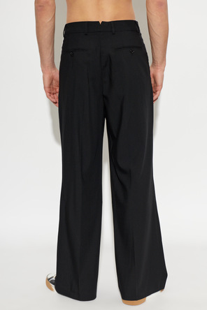 Ami Alexandre Mattiussi Pantalones de lana de corte recto