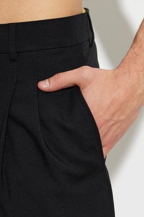 Ami Alexandre Mattiussi Pantalones de lana de corte recto