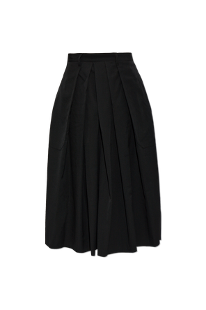 Wool wide-leg trousers