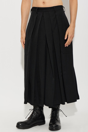 Yohji Yamamoto Wollhose mit weitem Bein