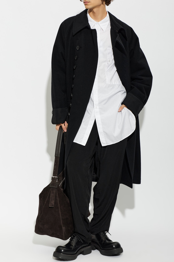 Yohji Yamamoto Spodnie z szerokimi nogawkami