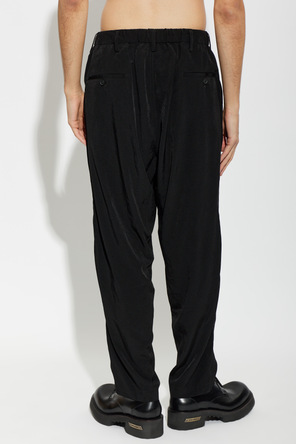 Yohji Yamamoto Spodnie z szerokimi nogawkami