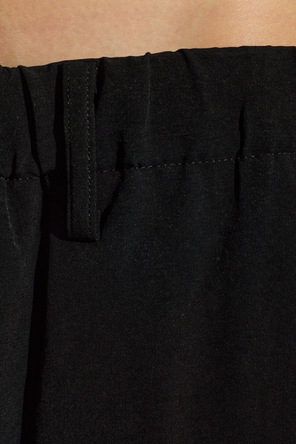 Yohji Yamamoto Spodnie z szerokimi nogawkami