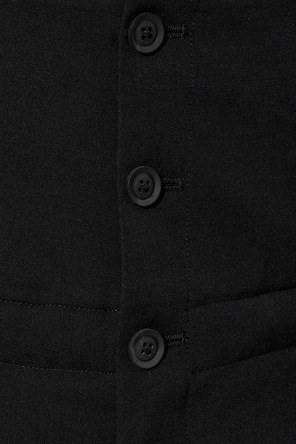 Yohji Yamamoto Wełniane spodnie z szerokimi nogawkami