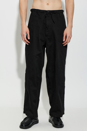 Yohji Yamamoto Cotton loose-fit trousers