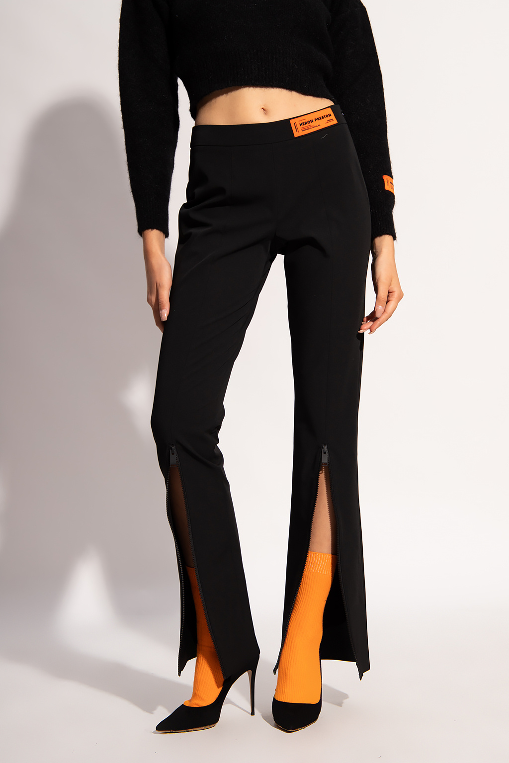 curve embracer bootcut jeans - IetpShops Greece - Trousers with zip details Heron  Preston