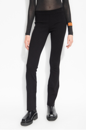 Heron Preston Ribbed trousers with logo