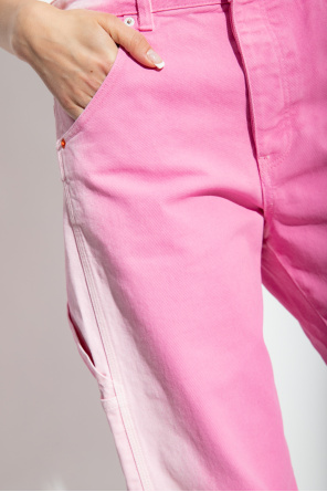 Heron Preston Satin lycra leggings with customized waistband with tonal crystal logo