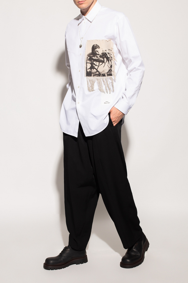 Yohji Yamamoto Loose-fitting wool trousers