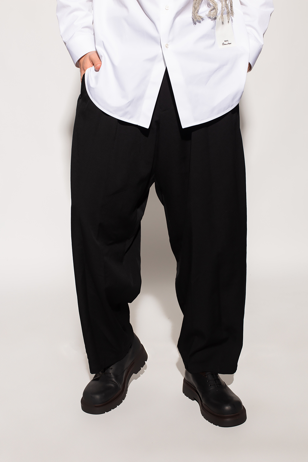 Yohji Yamamoto Loose-fitting wool trousers