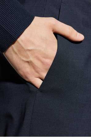 Theory Wool pleat-front trousers