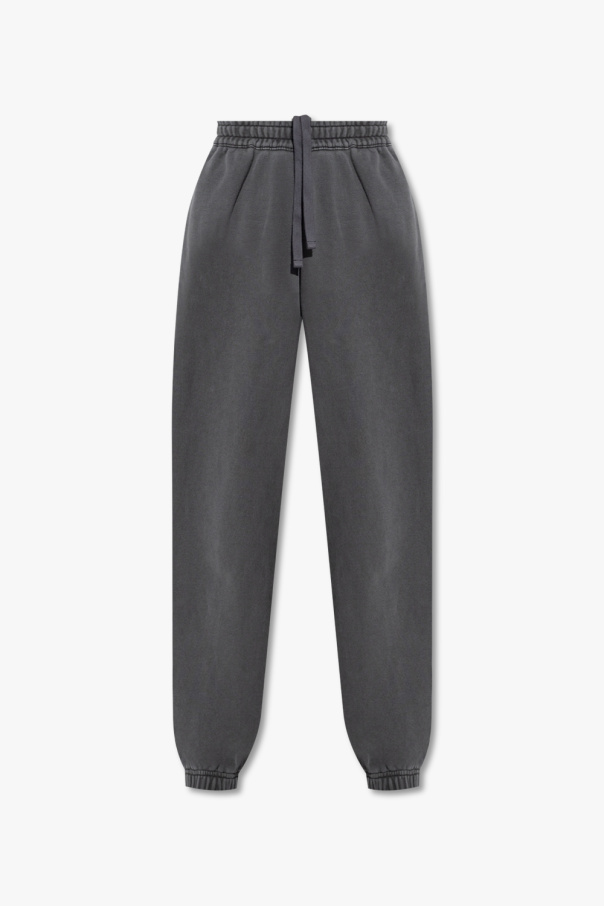 Carhartt WIP Cropped Lantern Pants in Heathered Organic Cotton Stretch Jersey