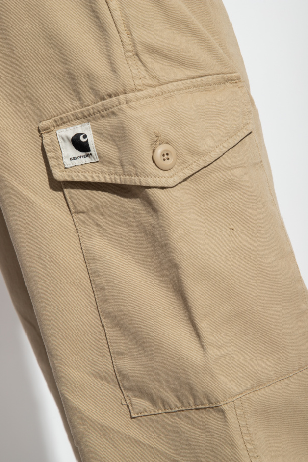 Carhartt WIP cotton trousers Collins Pant beige color I029789