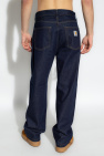 Carhartt WIP NAVY BLUE Jeans with logo