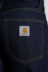 Carhartt WIP NAVY BLUE Jeans with logo