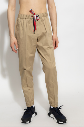 Moncler trousers Cotton with logo