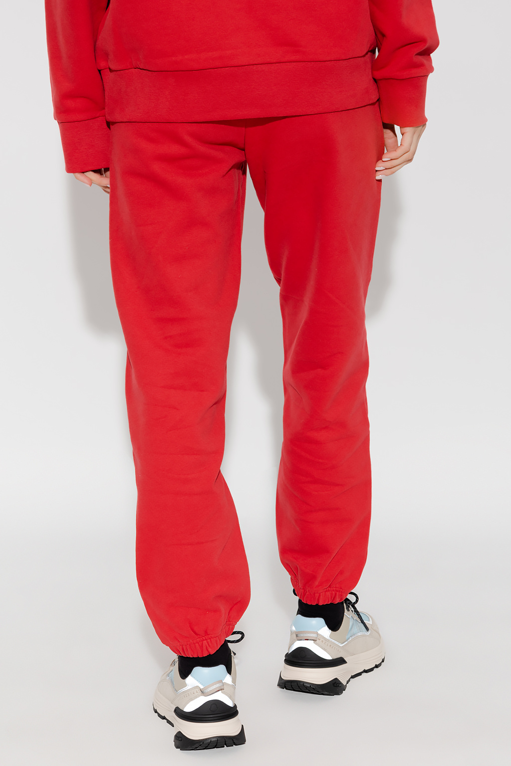 Red Sweatpants with logo Moncler - GenesinlifeShops Canada