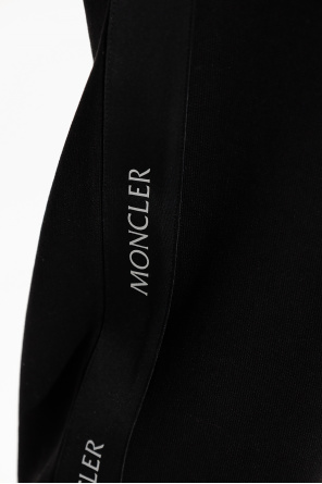 Moncler Fur Trim Velvet Midi Dress